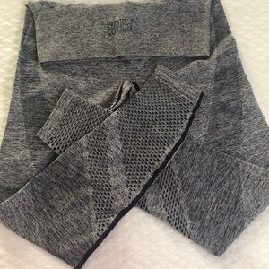 Blue PINK seamless workout leggings